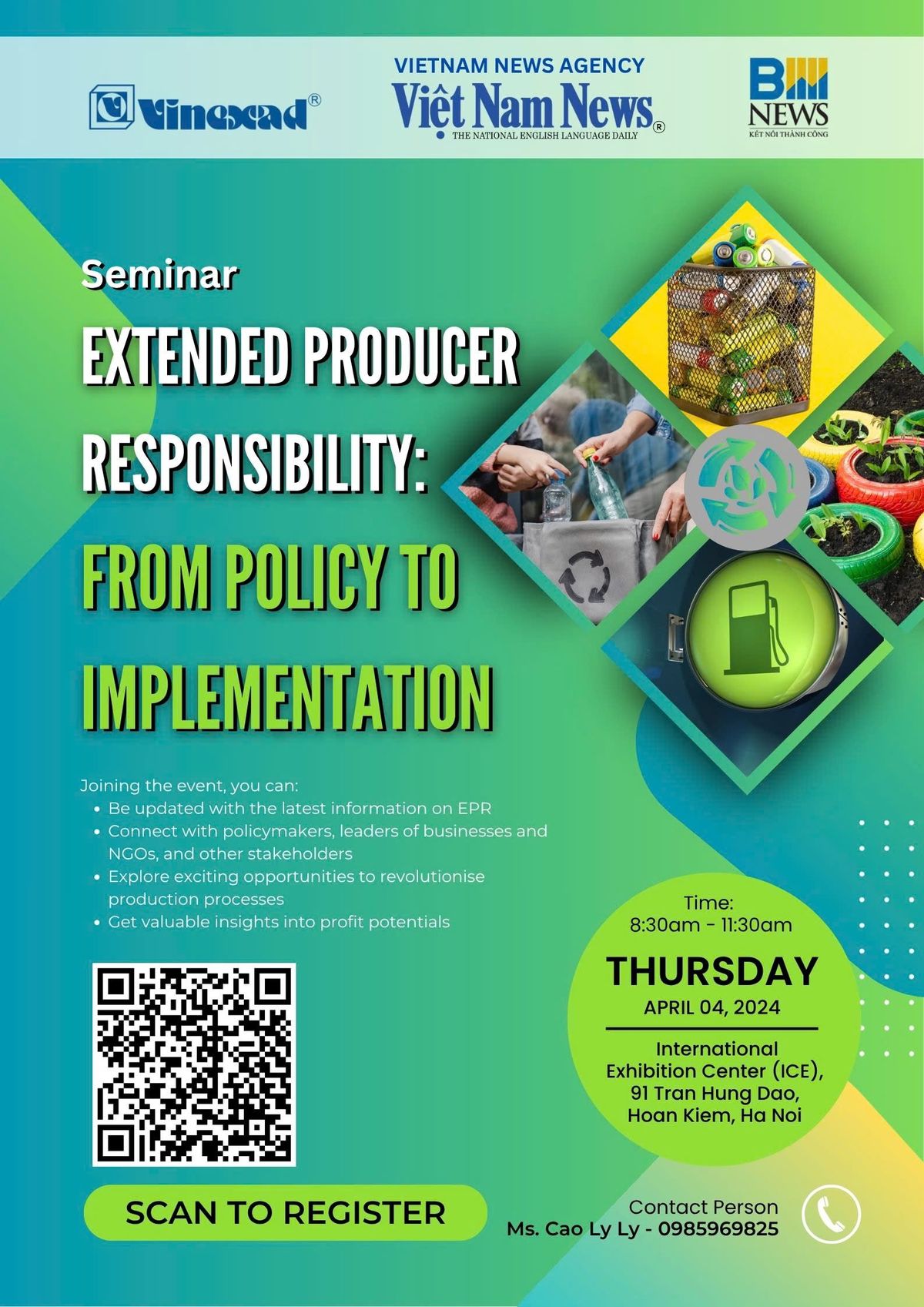 Seminar poster: Extended Producer Responsibility — From Policy to Implementation