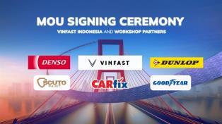 VinFast partners with five leading companies to strengthen EV after-sales service in Indonesia