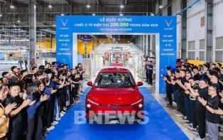 VinFast factory rolls out its 200,000th electric car in 2025 