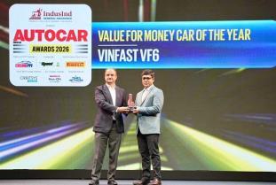 VinFast VF 6 won value for money car of the year at autocar India awards 2026