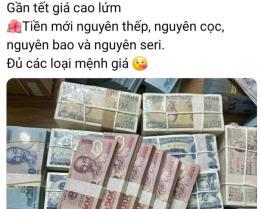 Police warn against small banknotes exchange near Tết