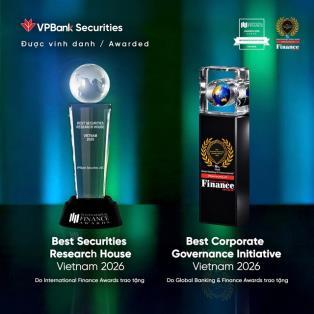 VPBankS wins two international awards for research and corporate governance