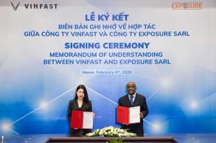 VinFast and Exposure SARL sign MoU to promote green transportation in the Democratic Republic of Congo

