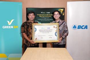 Green SM signs IDR 600 billion investment loan agreement with BCA

