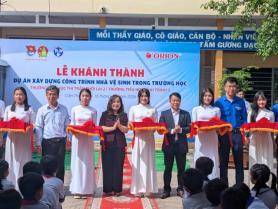 Orion Food Vina hands over sanitation facilities to schools in Cần Thơ