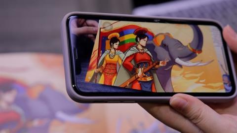 Bringing heroines to life with AR