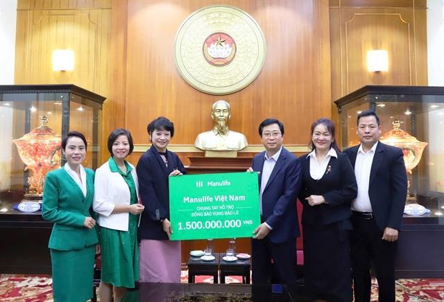 Manulife aids typhoon-hit communities in northern provinces