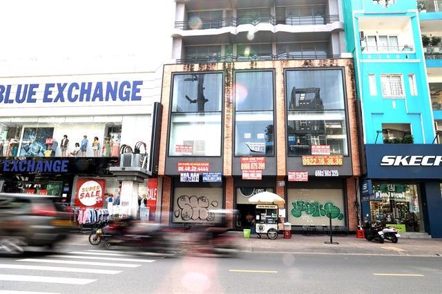 Series of street shops in HCM City close