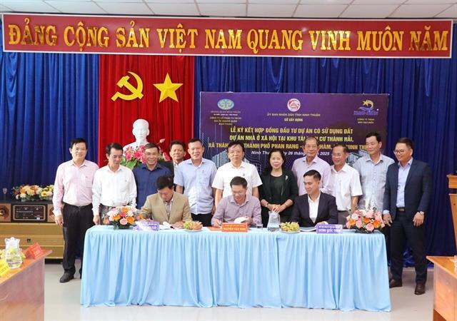 Ninh Thuận signs contract for 44.4 million social housing project 