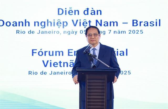 PM vows favourable conditions for Brazilian firms to successfully invest in Việt Nam