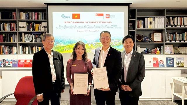 VIETSTAR, SID partner to co-organise Việt Nam–Singapore Board Forum