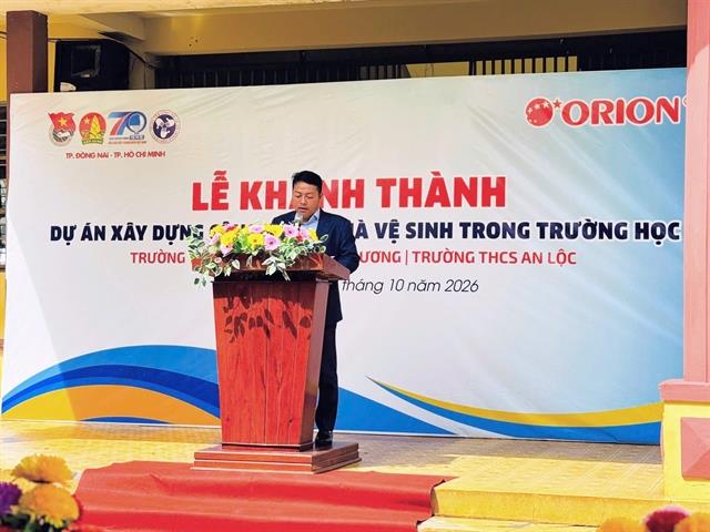 Orion improves school facilities for students at two schools in Đồng Nai