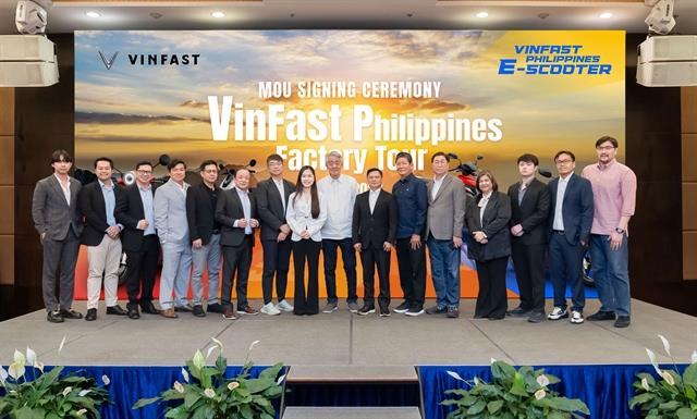 Vinfast signs partnerships with 14 e-scooter dealers in the Philippines