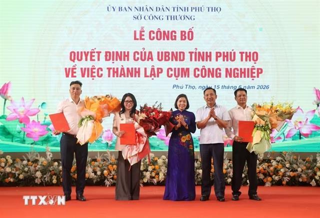 Phú Thọ establishes first three industrial clusters after provincial merger