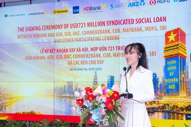 HDBank sets record with Việt Nams largest-ever international syndicated social loan