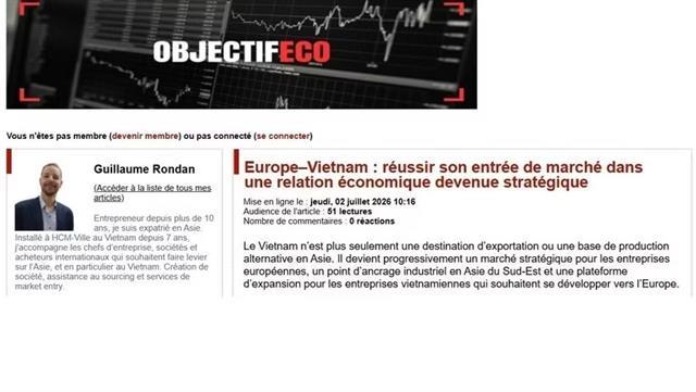 Việt Nam, EU move towards high-quality economic partnership
