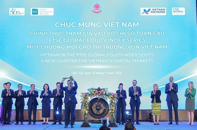 Việt Nam marks entry into FTSE global emerging-market index