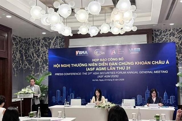 Việt Nam to host Asian Securities Forum annual meeting for first time