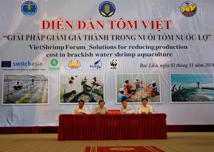 Forum discusses ways to cut shrimp production costs