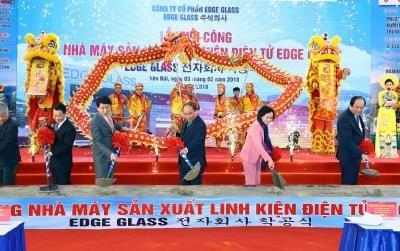 Electronic components factory being built in Yen Bai