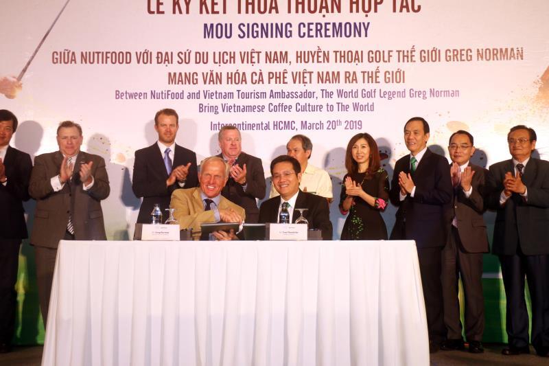 Nutifood signs deal with golf legend to promote Vietnamese coffee culture