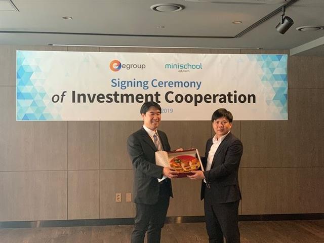 Online education firm Egroup partners with South Korea-based Minischool