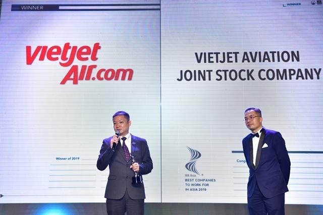 Vietjet receives ‘Best Companies to Work for in Asia award
