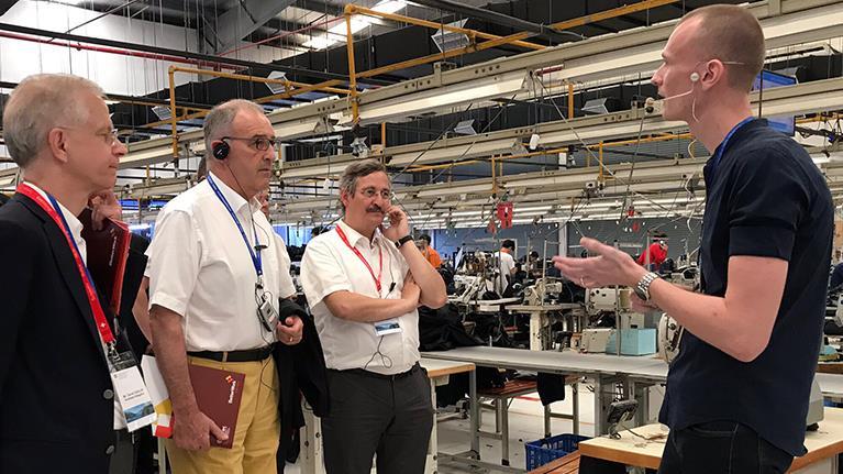 High-level Swiss delegation visits garment factory in Dong Nai
