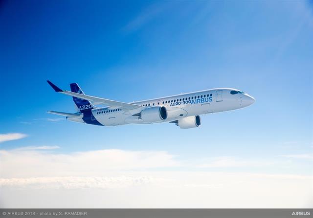 New Airbus A220 begins demonstration tour of Asia