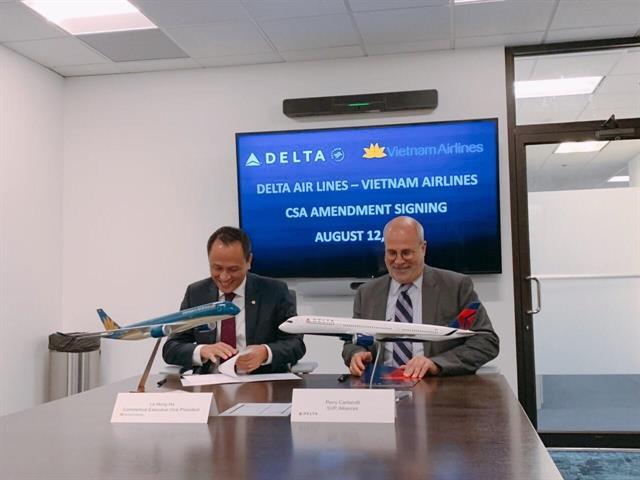 Vietnam Airlines and USs Delta ink code sharing agreement