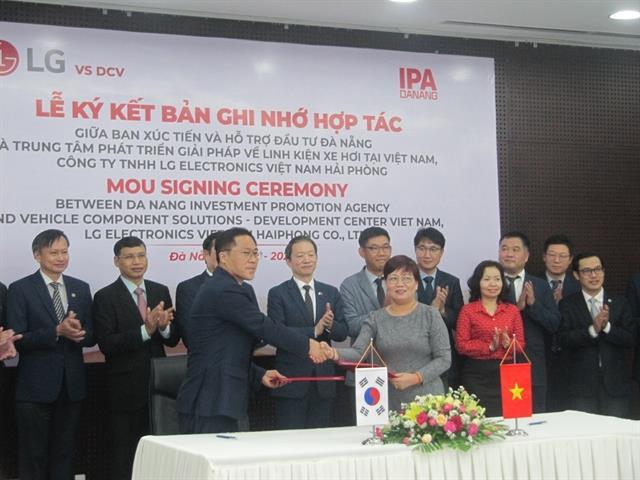 LG, Da Nang agree to build RD centre for car components