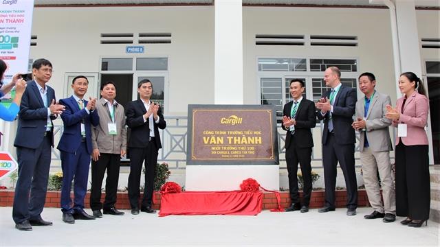 Cargill achieves target by building 100th rural school