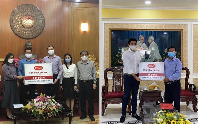 KOVA Paint Group donates 85,148 to Governments pandemic fight