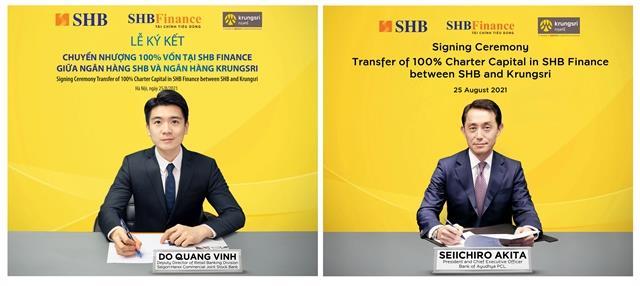 SHB sets to transfer 100% of capital in SHB Finance to Krungsri