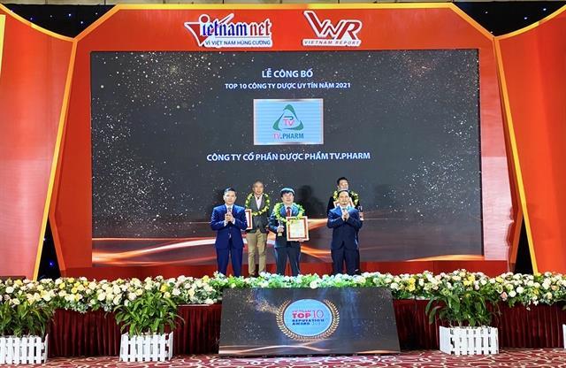 TV.Pharm honoured as one of Top 10 prestigious Vietnamese pharmaceutical companies 2021