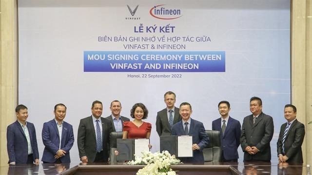 VinFast, Infineon extend partnership in electromobility