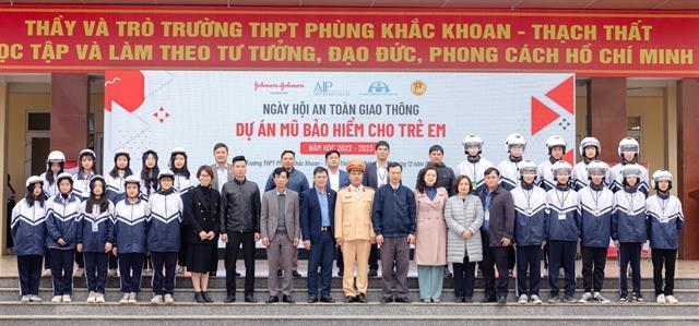 Johnson  Johnson distribute the first UN ECE 22 standard helmets in Viet Nam