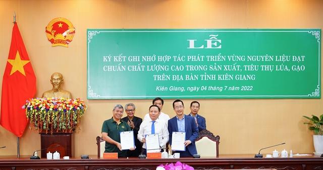 Deal signed  to develop 300,000ha high-quality rice growing area for export
