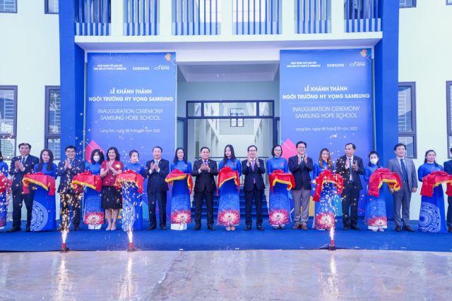 Samsung Vietnam inaugurates the 4th Hope School in Lang Son