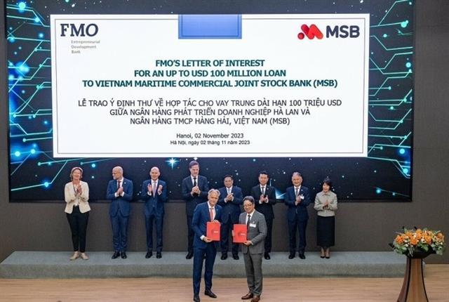 MSB receives funding of 100 million for sustainable development