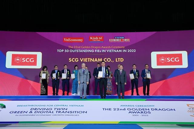 SCG named among the Top 50 outstanding foreign invested enterprises in VN