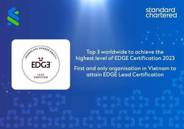 Standard Chartered awarded EDGE LEAD certification
