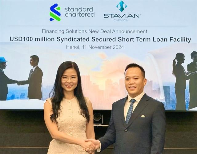 Standard Chartered arranges a US100 million syndicated loan for Stavian Chemical