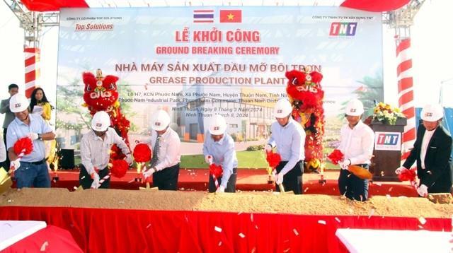 Work starts on 5.5m grease production plant in Ninh Thuận