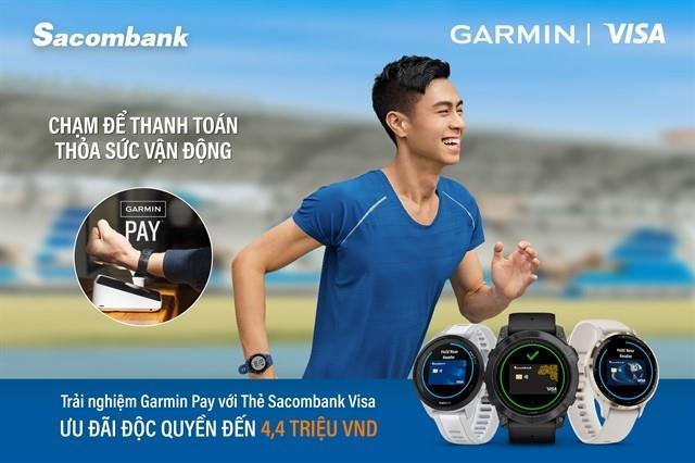 Sacombank ties up with Garmin Pay for contactless payment