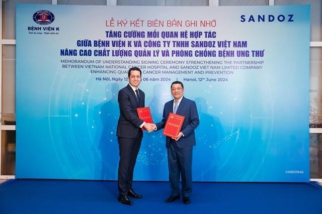 Sandoz and Vietnam National Cancer Hospital Ink MoU on Partnership Cooperation